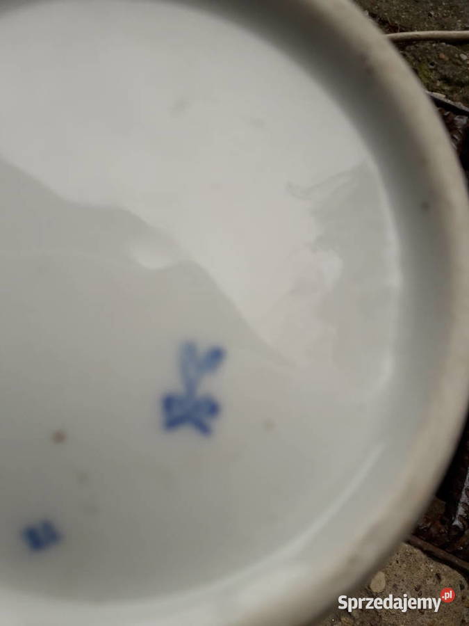 Duży zestaw porcelanowy wzór słomkowy Warszawa