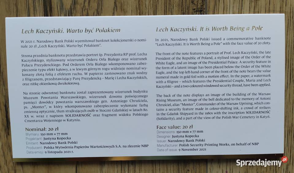 20 być Polakiem Lech Kaczyński 2021 Łódź