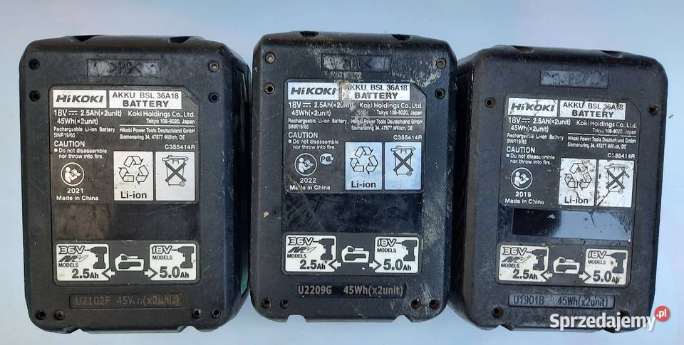 HIKOKI Akumulator LIION MULTIVOLT BSL36A18 36V