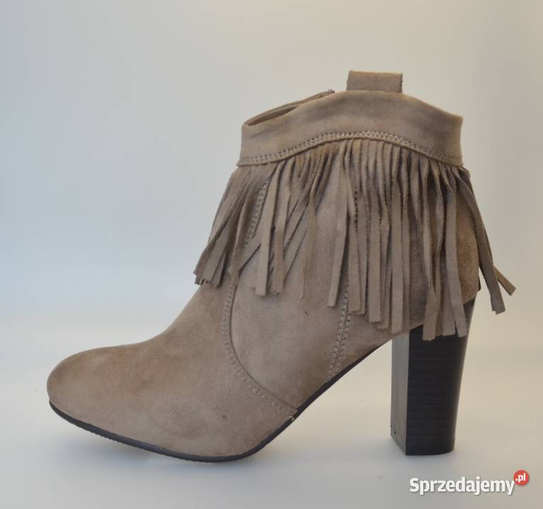 Beżowe damskie botki rozmiar 37 hx144667 23.5cm mazowieckie Żyrardów