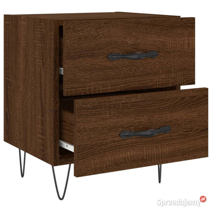 Szafki nocne 2 brązowy dąb 40x35x475 WM827307 Nocne sprzedam