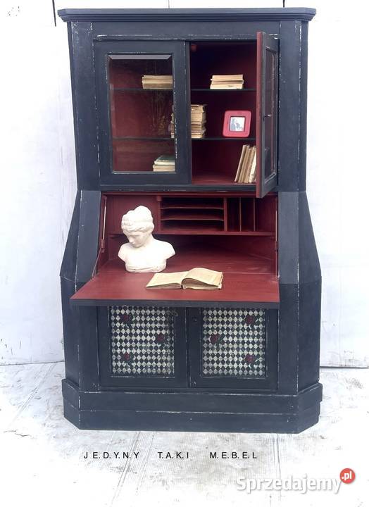 Sekretarzyk z witrynką vintage shabby chic 188cm podkarpackie Przeworsk