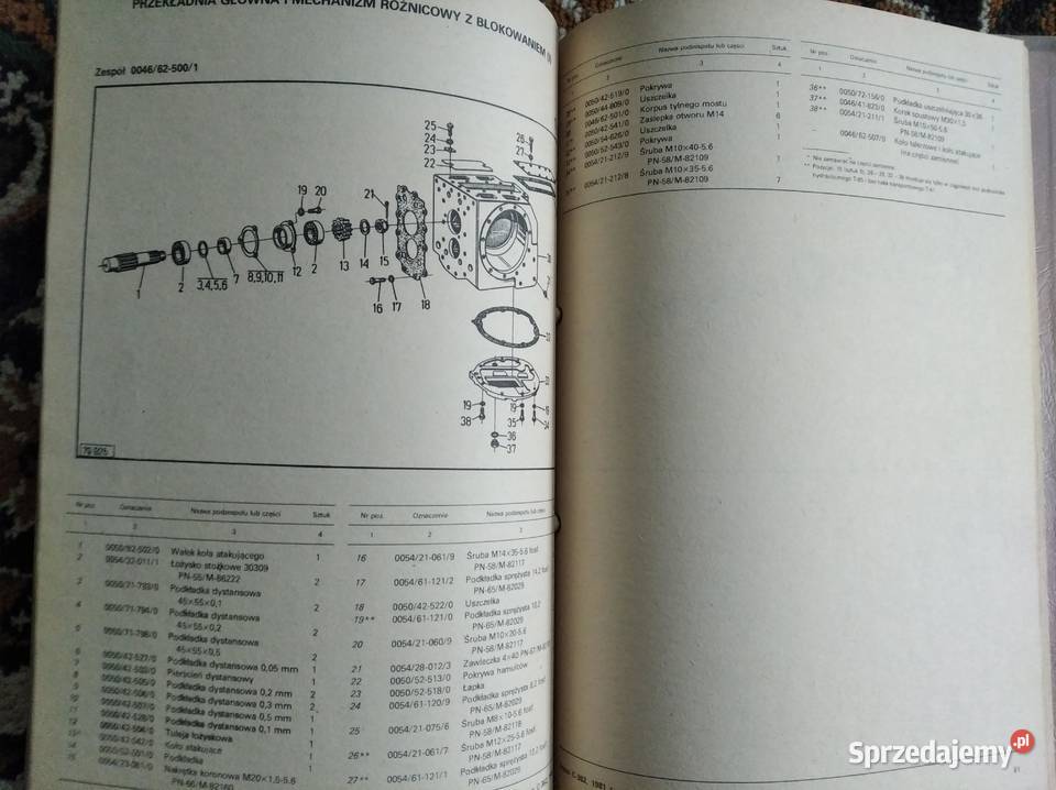 Katalog części Ursus C362 wydanie oryginalne Lublin sprzedam