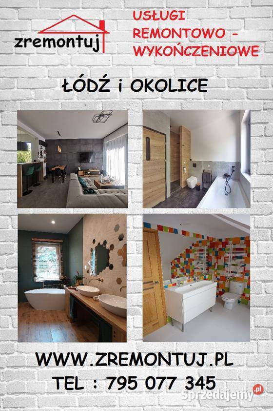 Remont mieszkań i domów Łódź Ekipa remontowa usługi budowlane