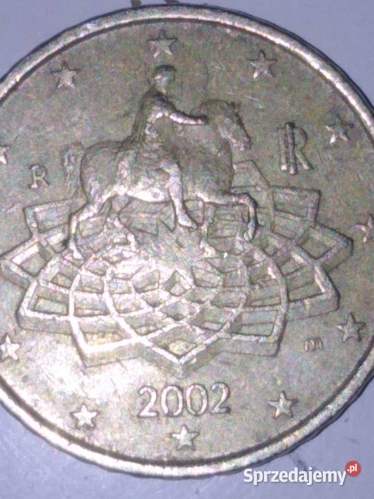 Zmonety unikaty 50 euro cet z2002roku unikat Chocianów sprzedam