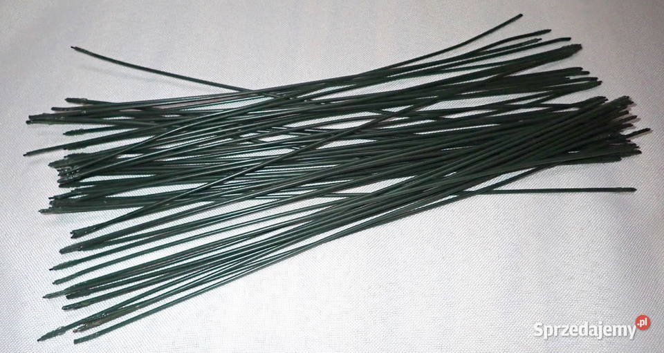 Drut wyrobowy do kwiatów sztucznych 50 w pęczku śląskie Siewierz
