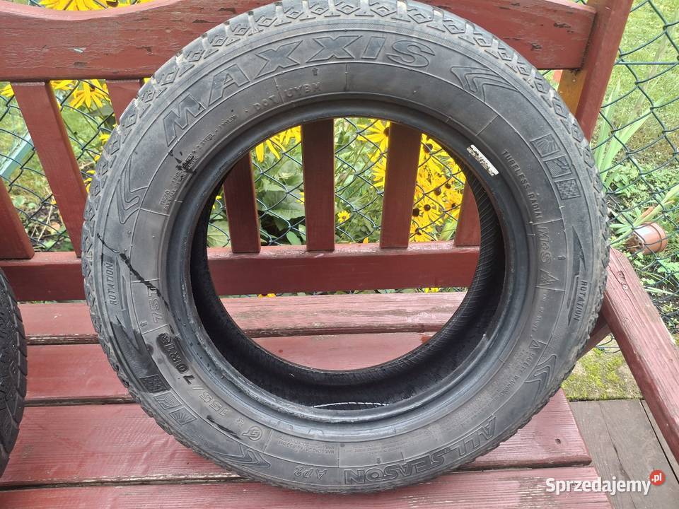 Opony MAXXIS ALL SEASON 1557013 T do 190 km/h Unisław Śląski sprzedam