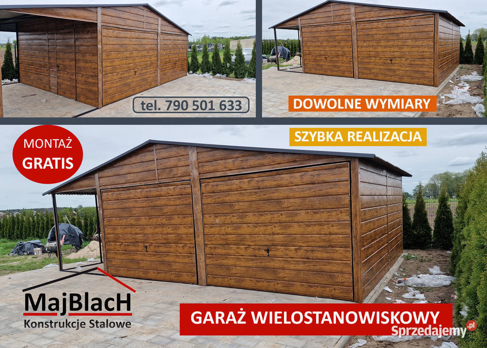 Grafitowy Blaszak bramy uchylne TANIO Garaże Jelenia Góra sprzedam