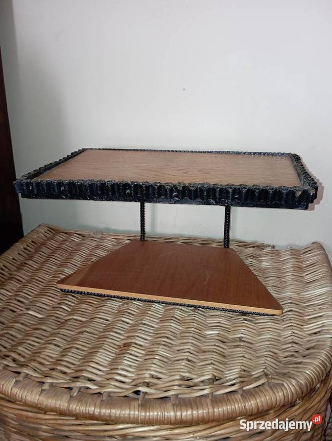 Półka METAL DREWNO Vintage PRL Warszawa