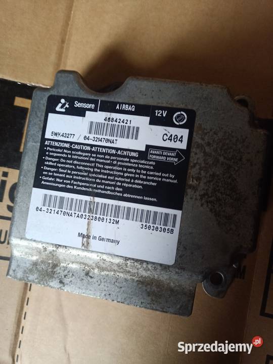 Sterownik moduł sensor airbag alfa Romeo 147 Szczecin