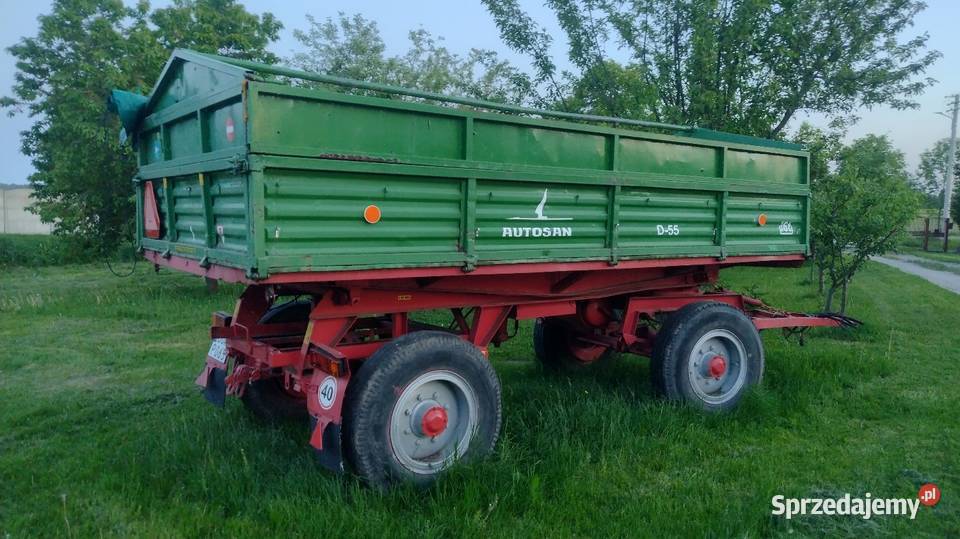 Przyczepa wywrotka rolnicza D55 tandem D47 mazowieckie Łosice sprzedam