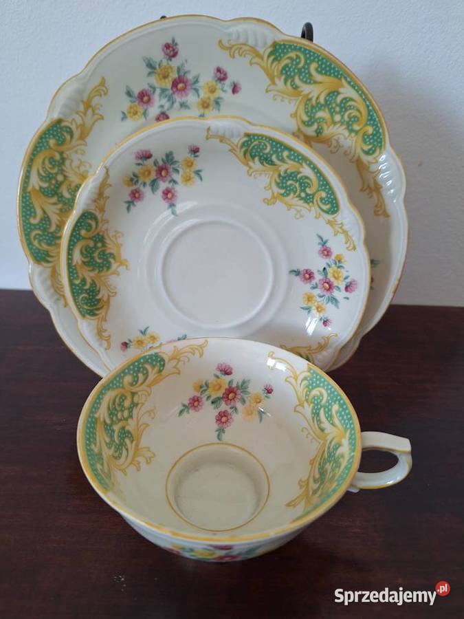 Trio śniadaniowe porcelana filiżanka spodek Antyki, Sztuka, Kolekcje Gdańsk