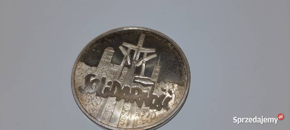MONETA 100000 złotych 1990 typ A Solidarność mazowieckie Warszawa