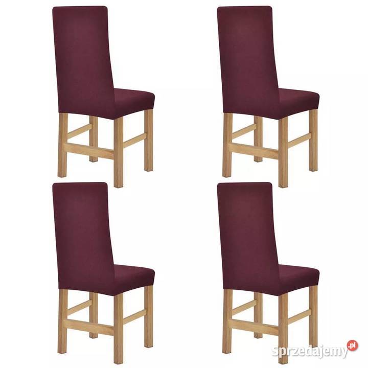 vidaXL Elastyczne pokrowce na krzesła, prążkowane 131910