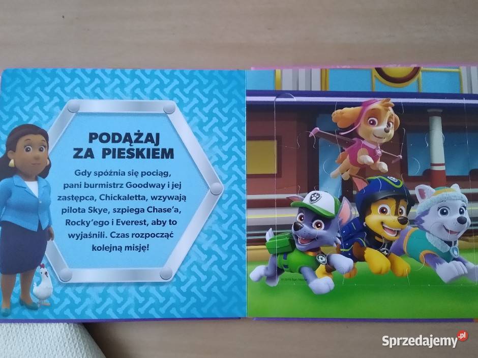 Książka książeczka z puzzlami Psi Patrol Szczecin