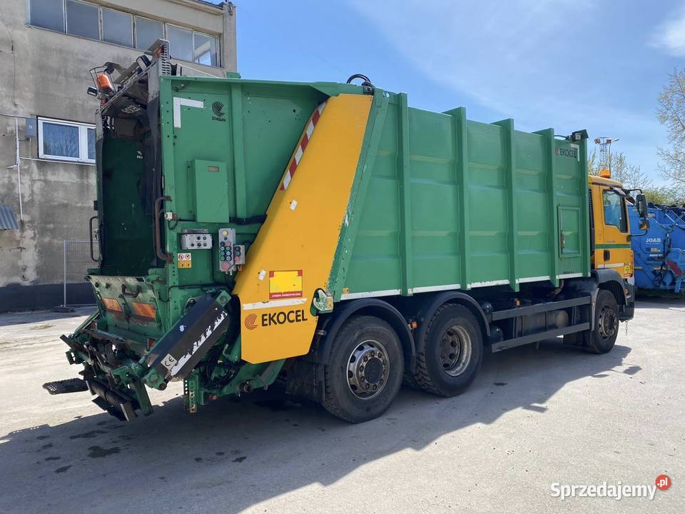 MAN TGM 26290 śmieciarka podwozie 6x2 Ekocel XLS 10000kg świętokrzyskie Nowiny