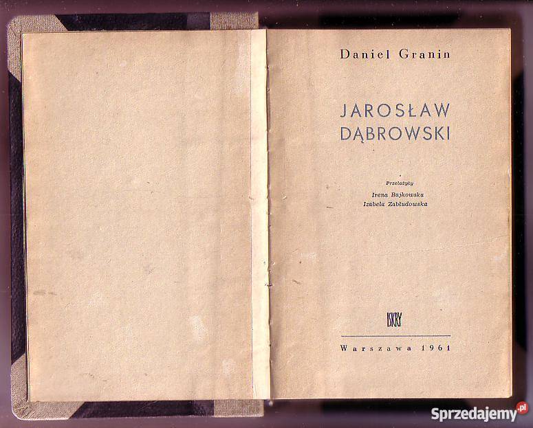 7723 JAROSŁAW DĄBROWSKI DANIEL GRANIN Czyrna sprzedam