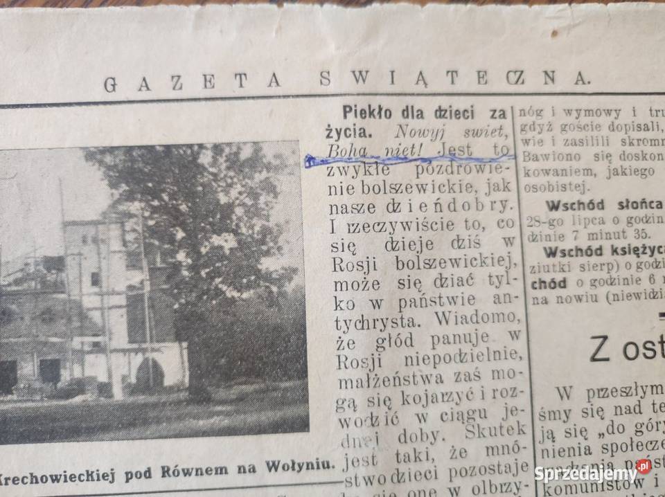 1935 gazeta świąteczna antyk unikat okaz Antyki Kielce