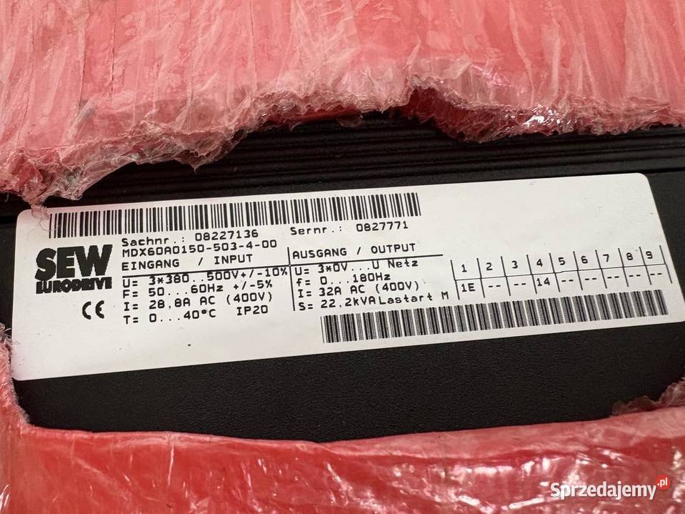 SEW Eurodrive SEW MDX61B015050340T Warszawa
