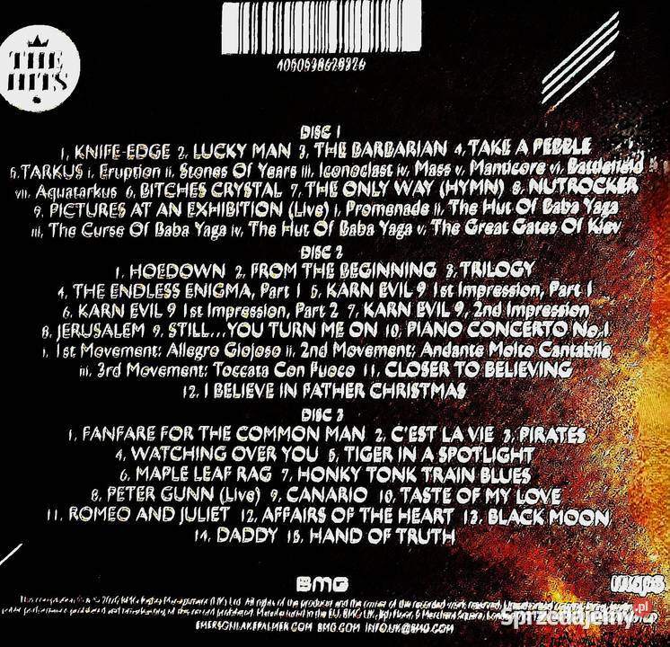 Znakomity Potrójny Album 3XCD EMERSON LAKE Płyty i kasety Warszawa