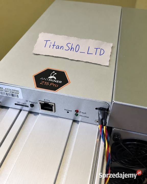 Bitmain Antminer Z15 Pro 840K Fabrycznie nowy Lublin