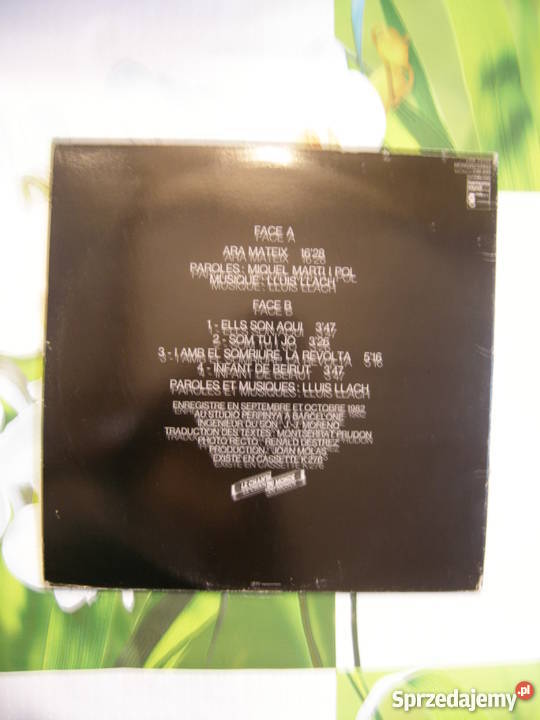 Lluis Llach Et Avec Le Sourire La Revolte 1 lp 1 płyta Kraków