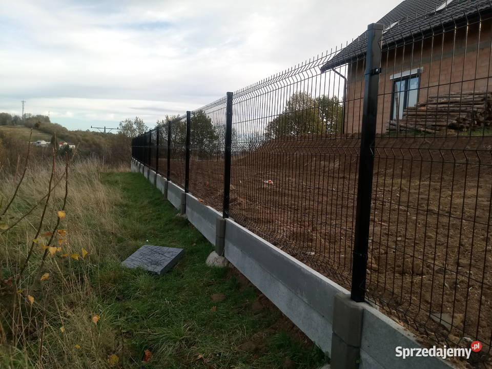 Ogrodzenie kompletne 153x250 kolor podmurówka Gorlice