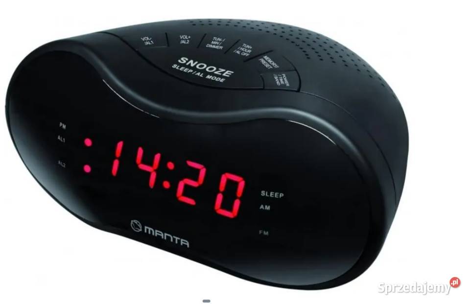 Radiobudzik Cyfrowy AMFM Manta CLK009 Komplet Warszawa