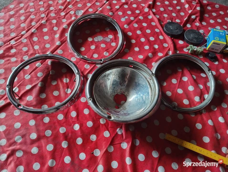 Lampy reflektory Garbus ramki chrom lampa VW Krotoszyn sprzedam