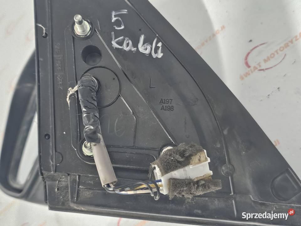 MITSUBISHI L200 07r lusterko lewe 5pin chrom