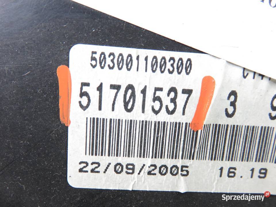 LICZNIK FIAT GRANDE PUNTO 199 14 350 A1000 Liczniki i zegary