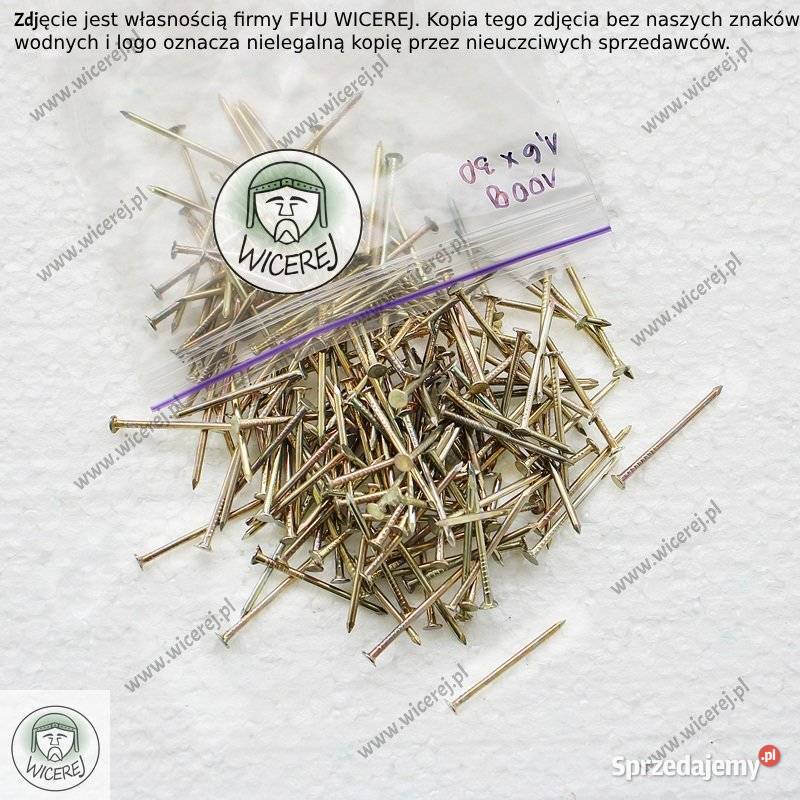 Gwoździe do zbijania ramek 16 x 30mm 100g stal Jaśliska