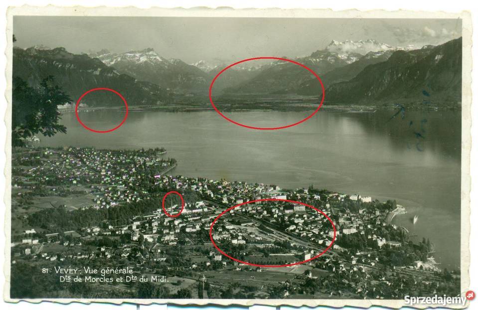 VEVEY VUE GENERALE Postkarte Kolekcje