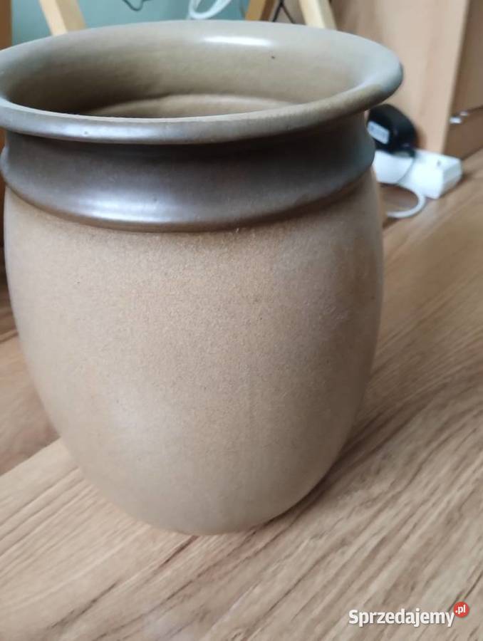 PRL wazon ceramiczny Bochnia duży Łódź