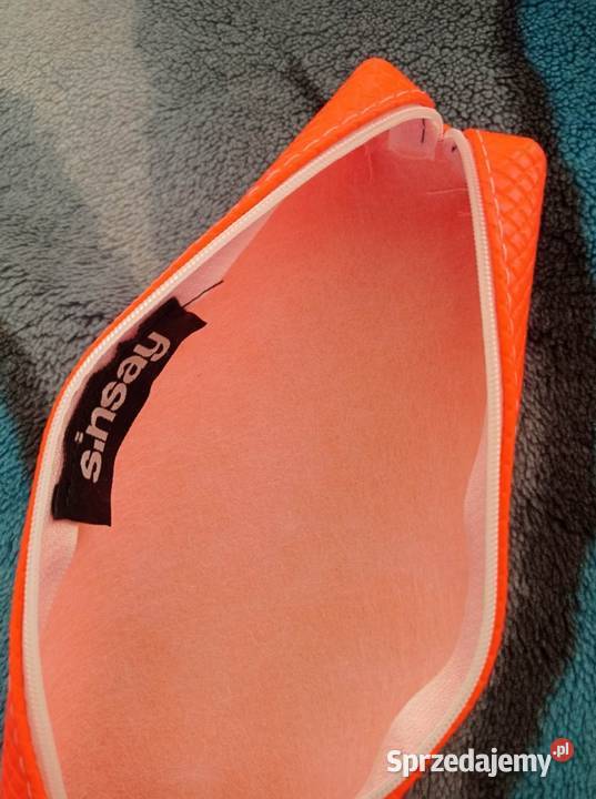 Pomarańczowy mini piórnik Sinsay Dla Dziecka podlaskie Hajnówka