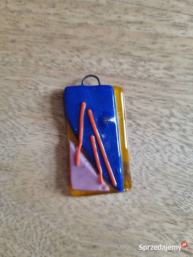 Szklany wisiorek zawieszka Nowy Warszawa