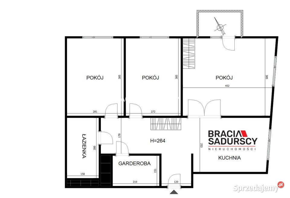 Mieszkanie Kraków Romanowicza 65m2 3 pokoje Piętro 6 małopolskie