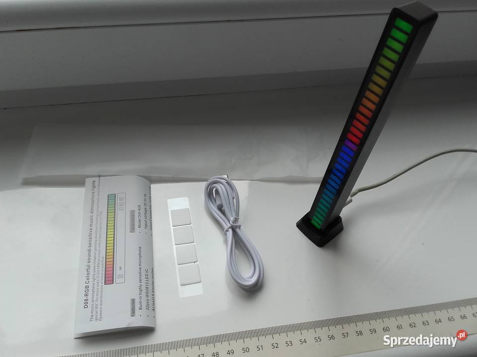 Oświetlenie RGB 32 diody sterowane dźwiękiem USB Bydgoszcz sprzedam