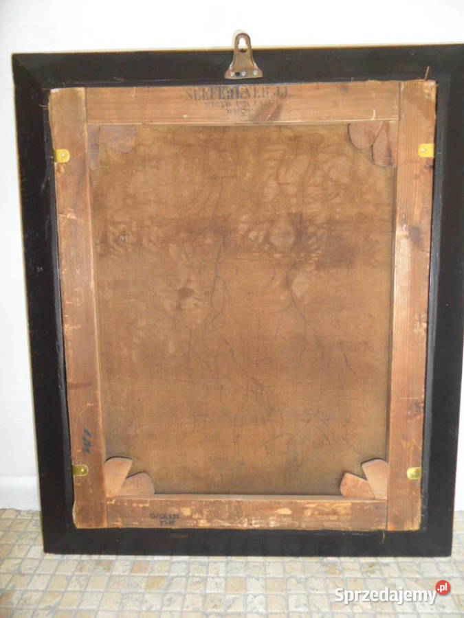 Stary obraz 19 wiek 1870 Lubartów