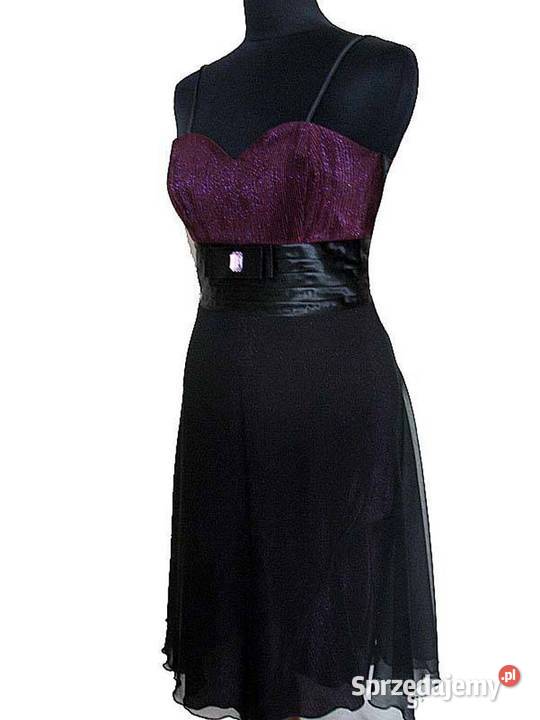 Sukienka szyfon maxi 40 L biust do 88 mazowieckie Siedlce