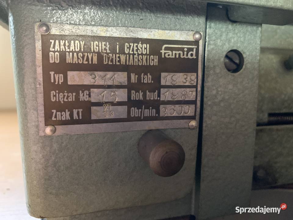 Maszyny do szycia noże żelazko napownica itd