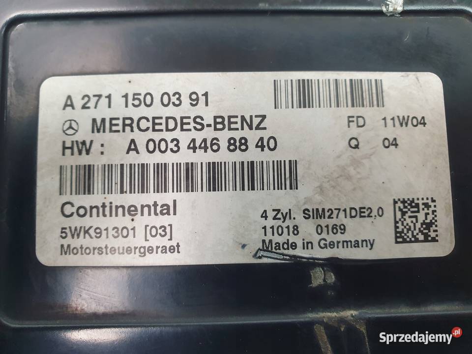 STEROWNIK SILNIKA Mercedes W208 W204 W212 S204