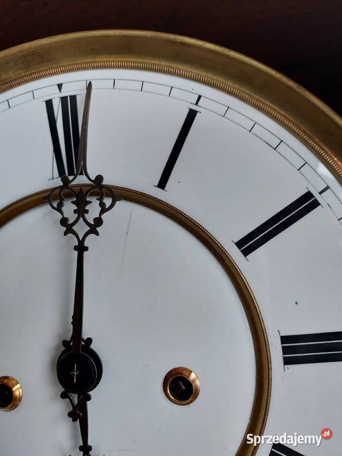 146 Zegar linkowy żyłkowy Lenzkirch 1898r tarcza pomorskie Tczew