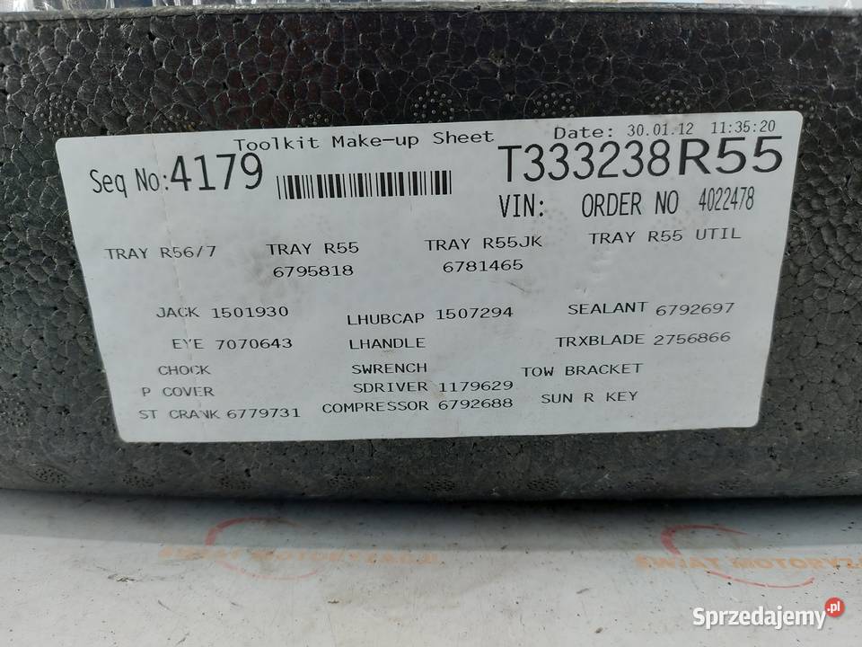 MINI CLUBMAN R55 zestaw naprawczy 6795818 Kielce