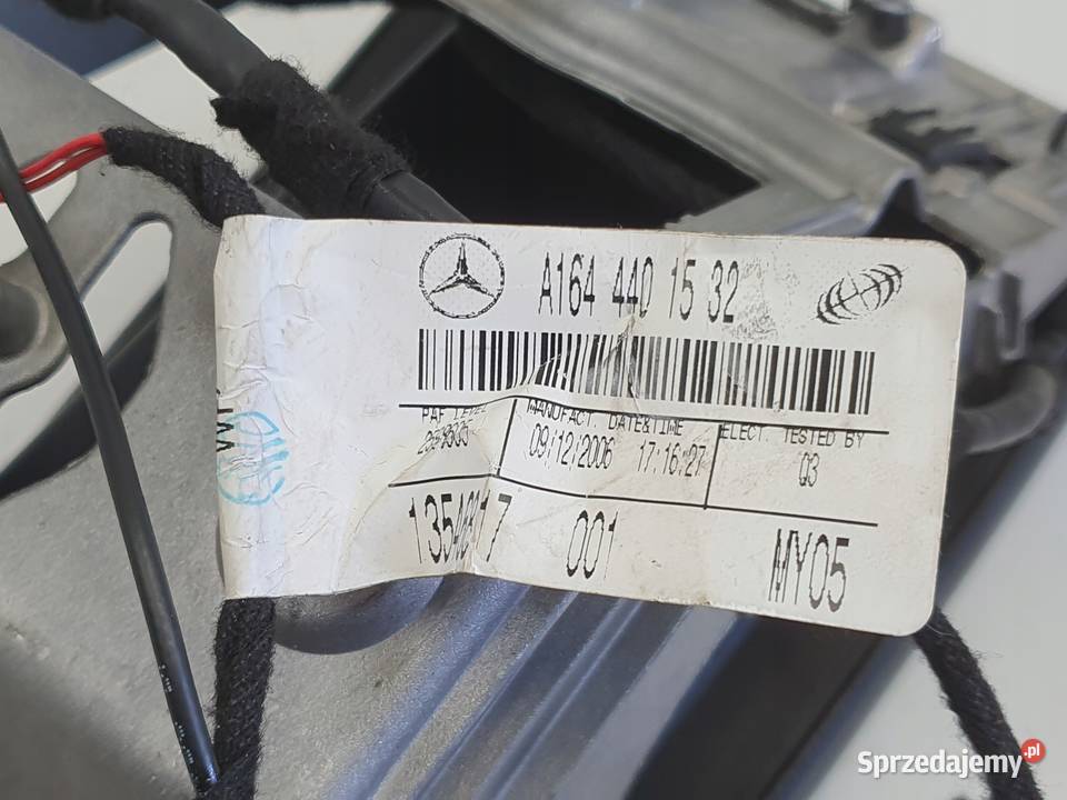 Mercedes ML W164 TUNEL ŚRODKOWY podłokietnik Rudka