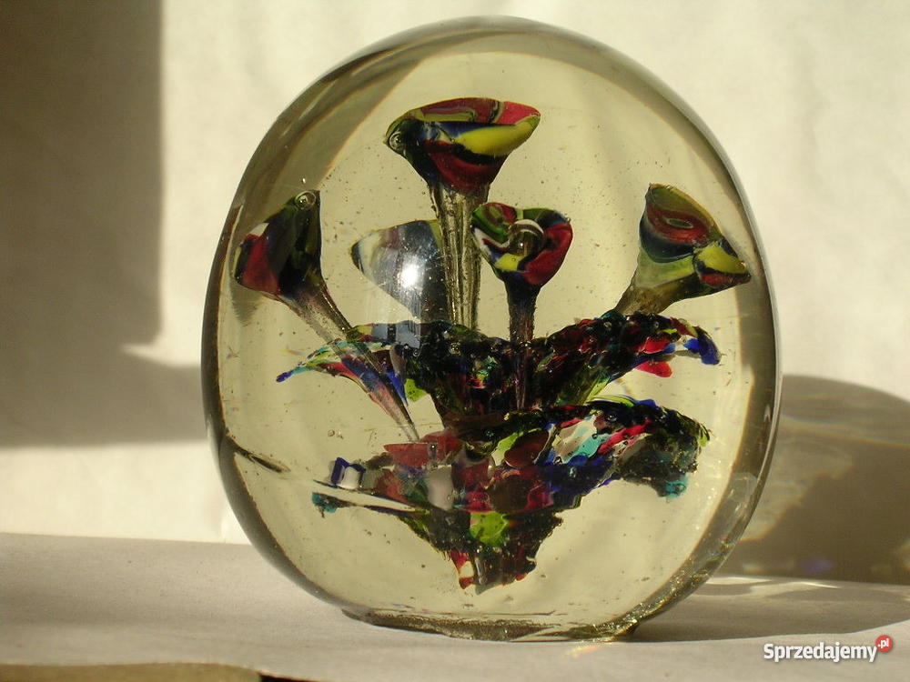 OLBRZYM Szklana kulaprzycisk do papieruozdoba