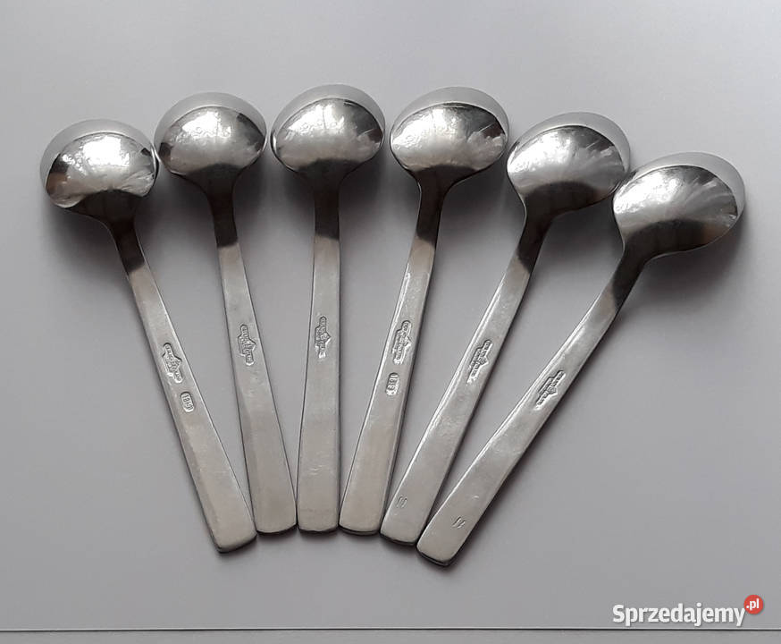 Łyżeczki do herbaty 2 RÓŻE Gerlach sztućce PRL Wyposażenie wnętrz Dąbrowa Górnicza
