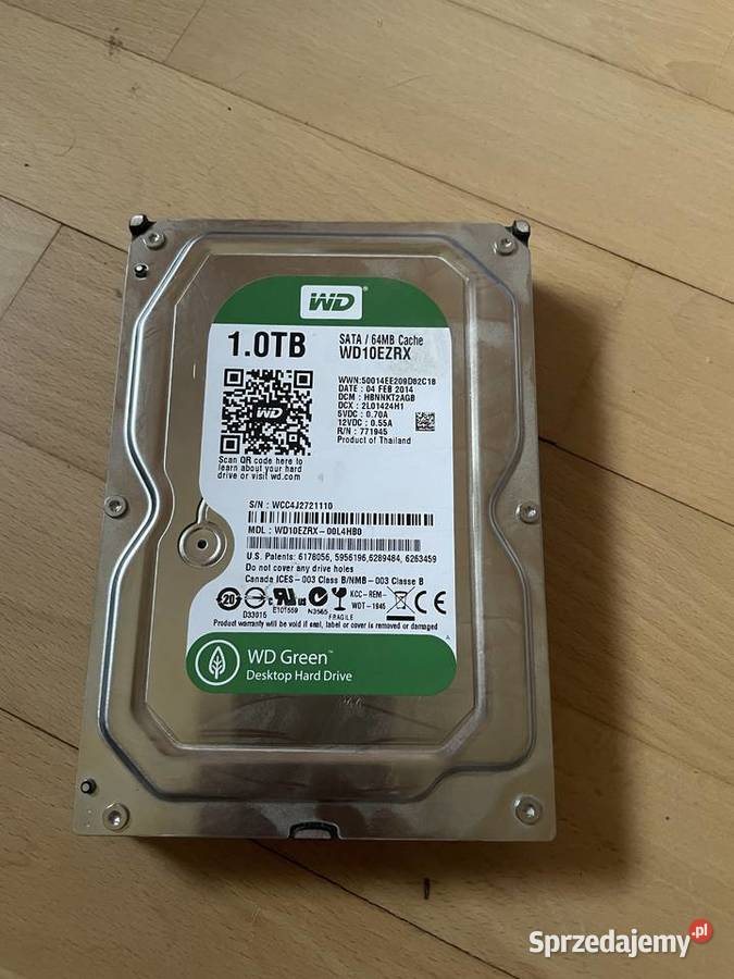 Dysk HDD Western Digital WD Green WD10EZRX 1 TB Dyski Piotrków Trybunalski