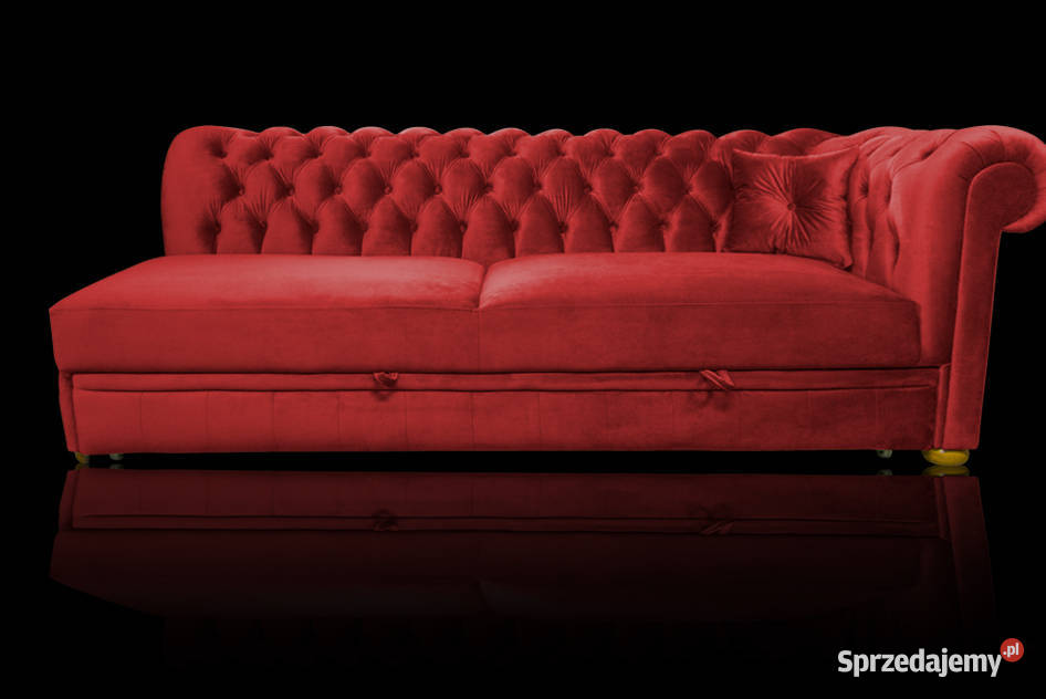 SOFA CHESTERFIELD NORMAL 4 OS bez boku z funkcją Łóżka, wersalki i sofy