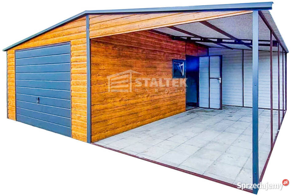 Garaż Blaszany 4x6m Wiata 4x6m Brama Uchylna 573zł/m2
